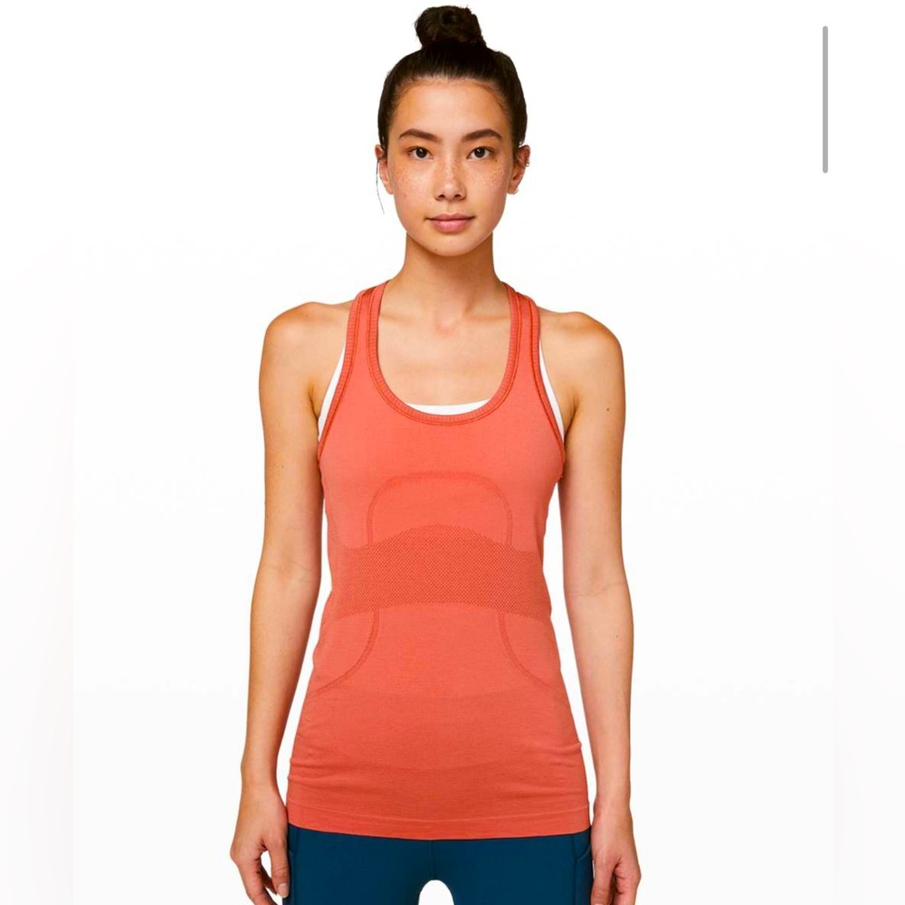 Lululemon - Swiftly Tech Racerback Tank Top - Rustic Coral - Size: 10